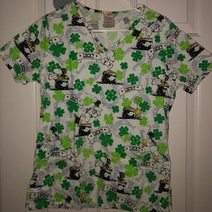 Peanuts scrub top